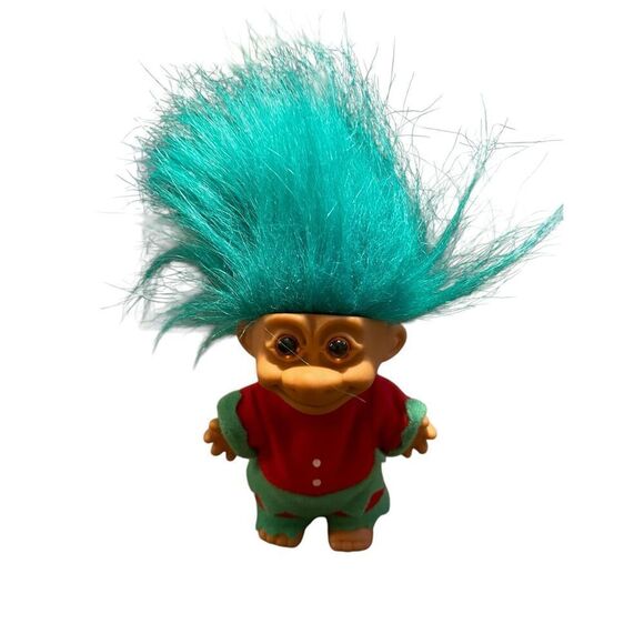 Lot of 4 Mrs. Santa Claus Caroler Reindeer Christmas Ornaments Troll Dolls - Picture 3 of 16